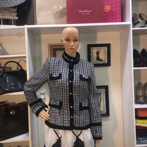 White House Black Market Tweed Trophy Jacket